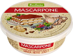 Сыр Маскарпоне "Бонфесто" 0,25 кг